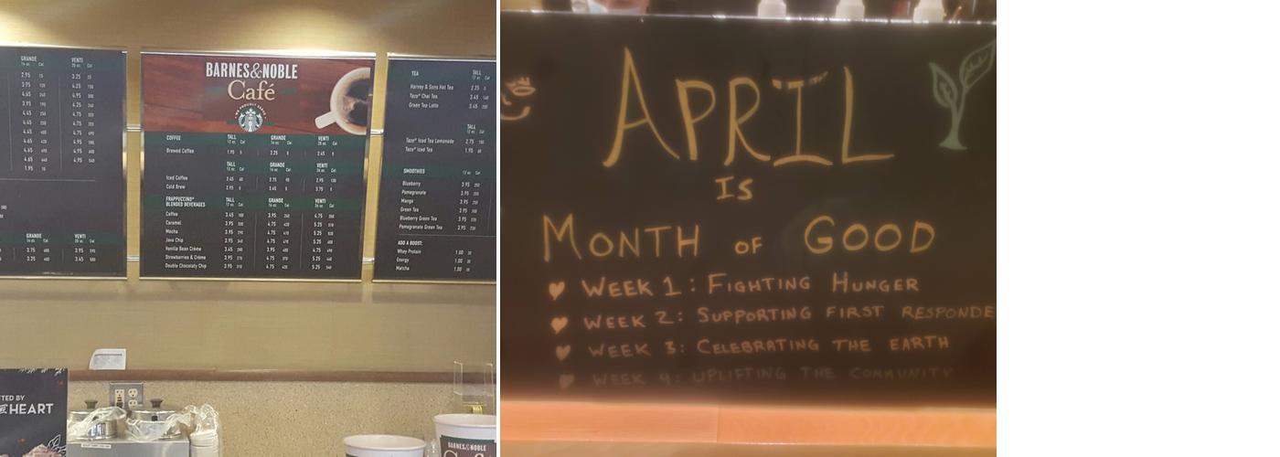 Starbucks Coffee Company Menu