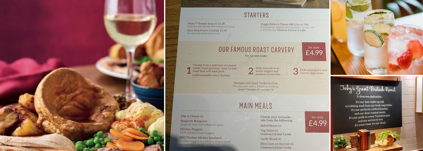 Toby Carvery Kenton Bank Menu