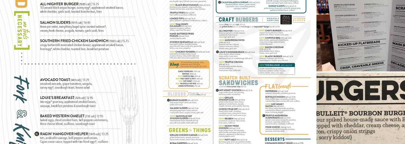 Bar Louie - North Shore Menu
