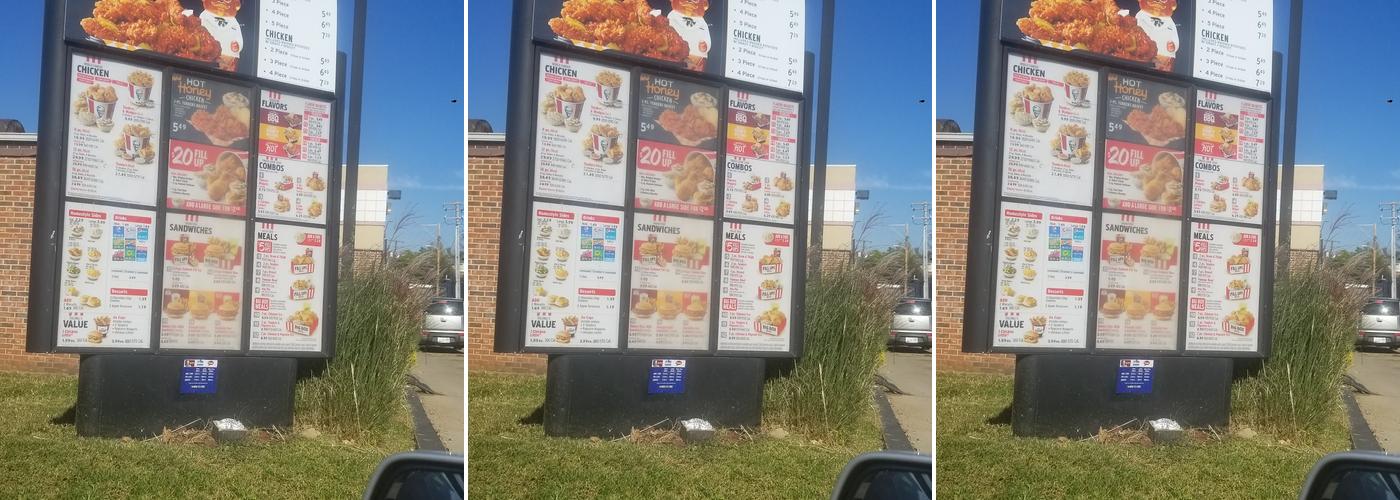 KFC Menu