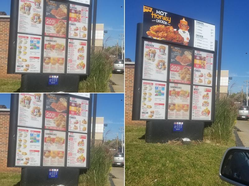 KFC Menu
