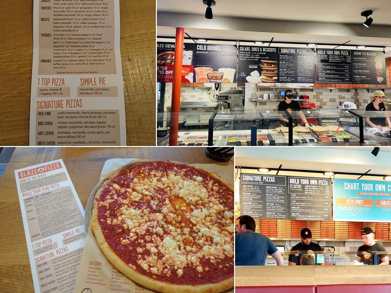 Blaze Pizza Menu