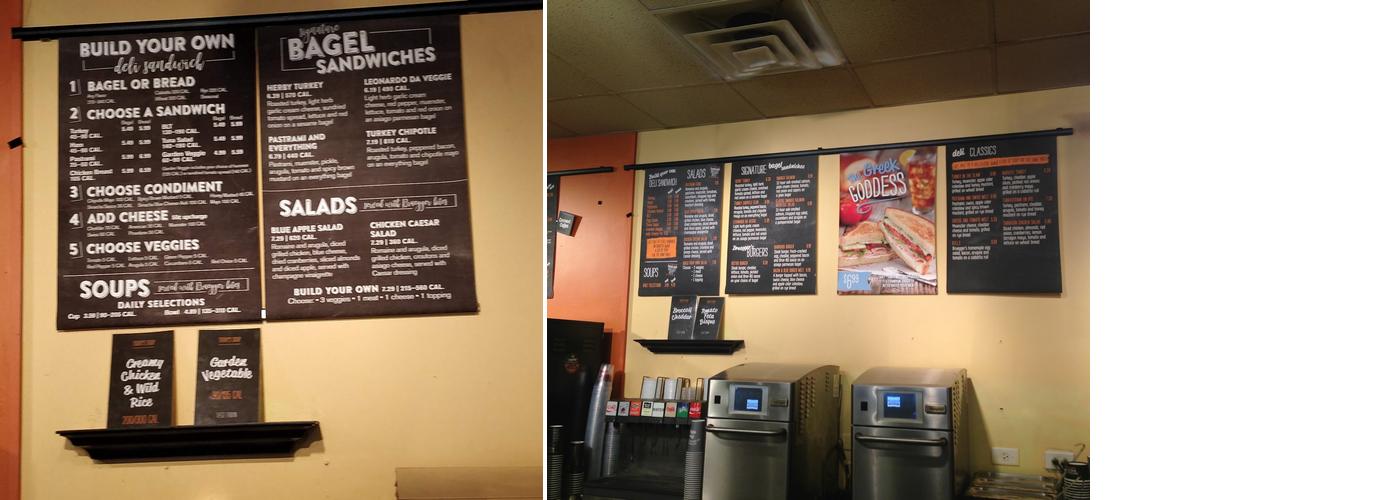 Bruegger's Bagels Menu