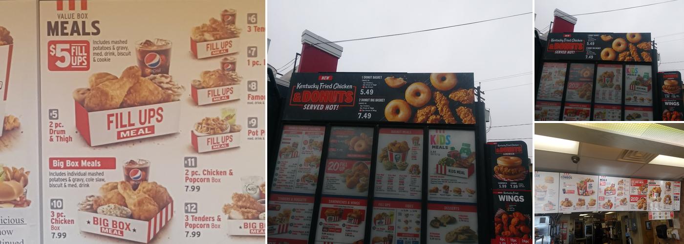 KFC Menu