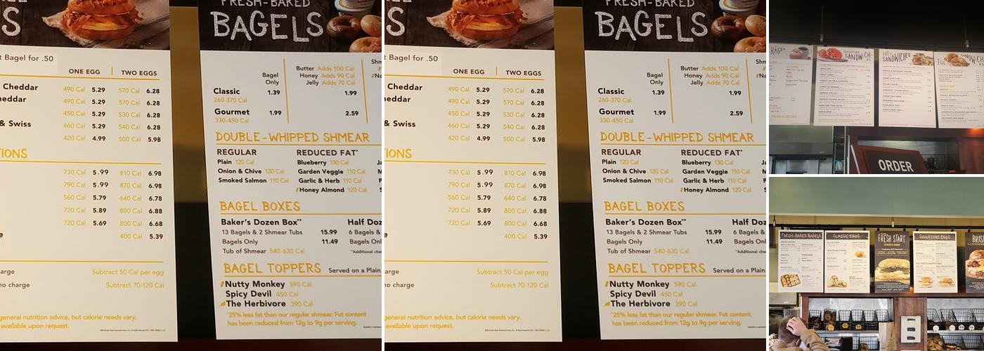 Einstein Bros. Bagels Menu