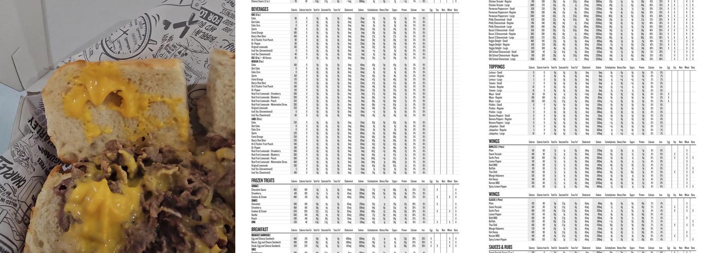 Charleys Cheesesteaks Menu