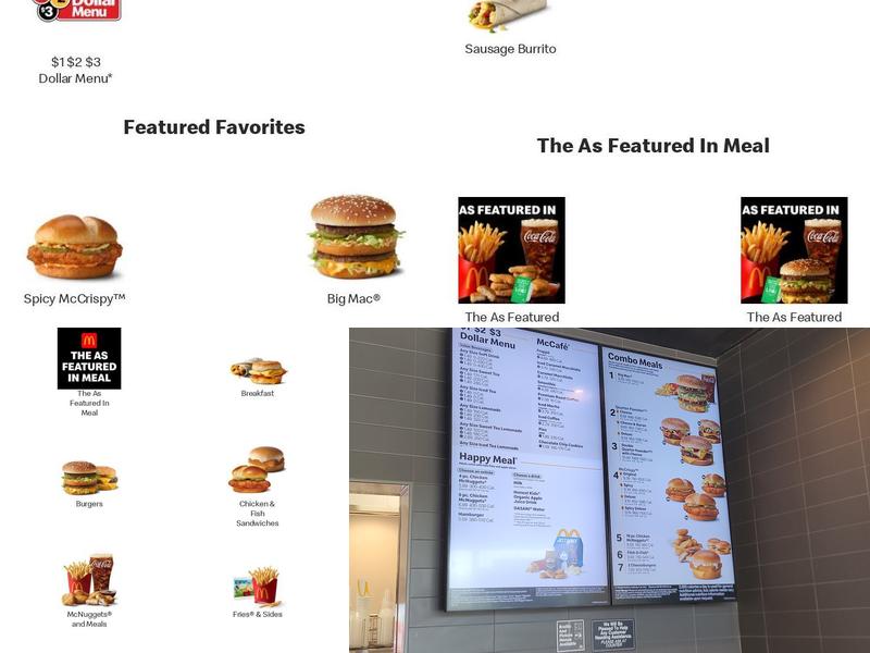 McDonald's Menu