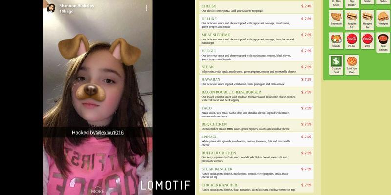 Fox's Pizza Den Menu