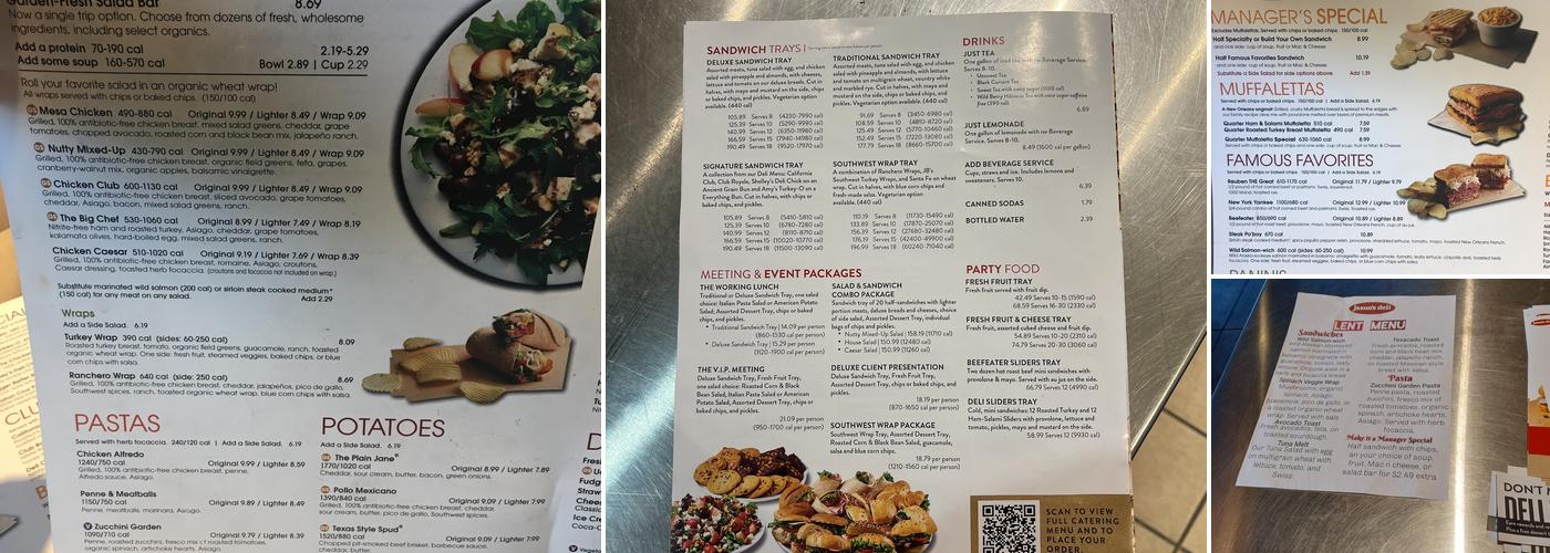 Jason's Deli Menu