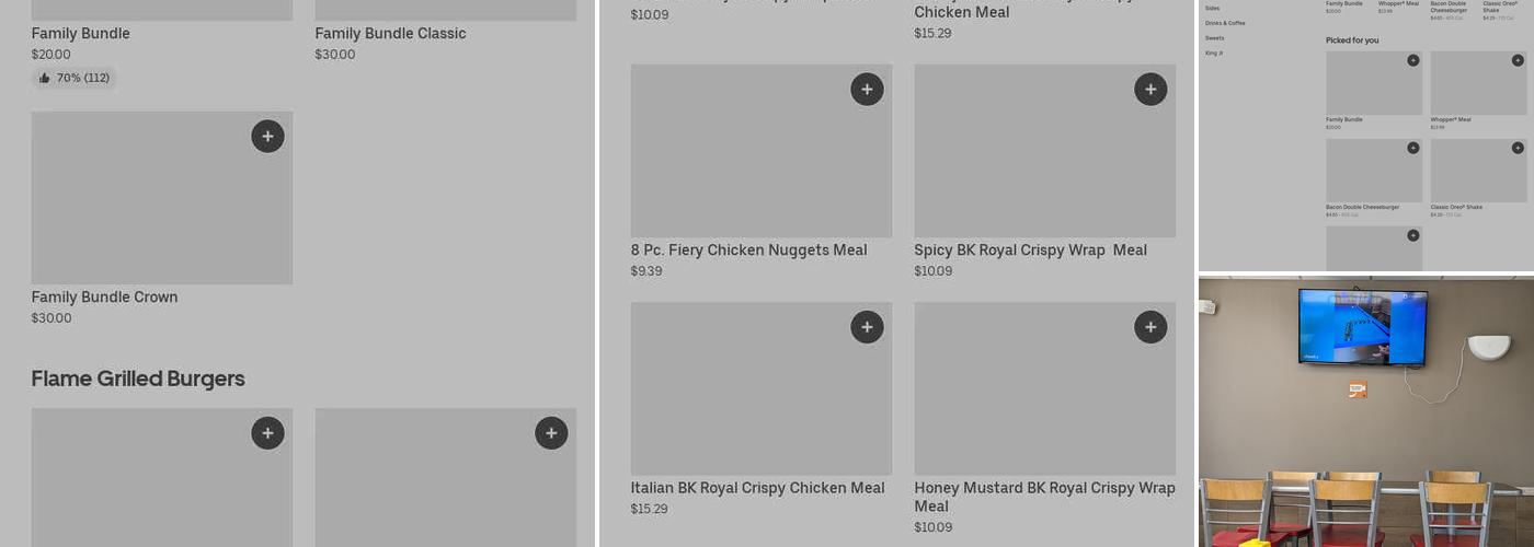 Burger King Menu