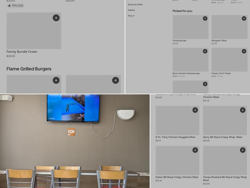 Burger King Menu