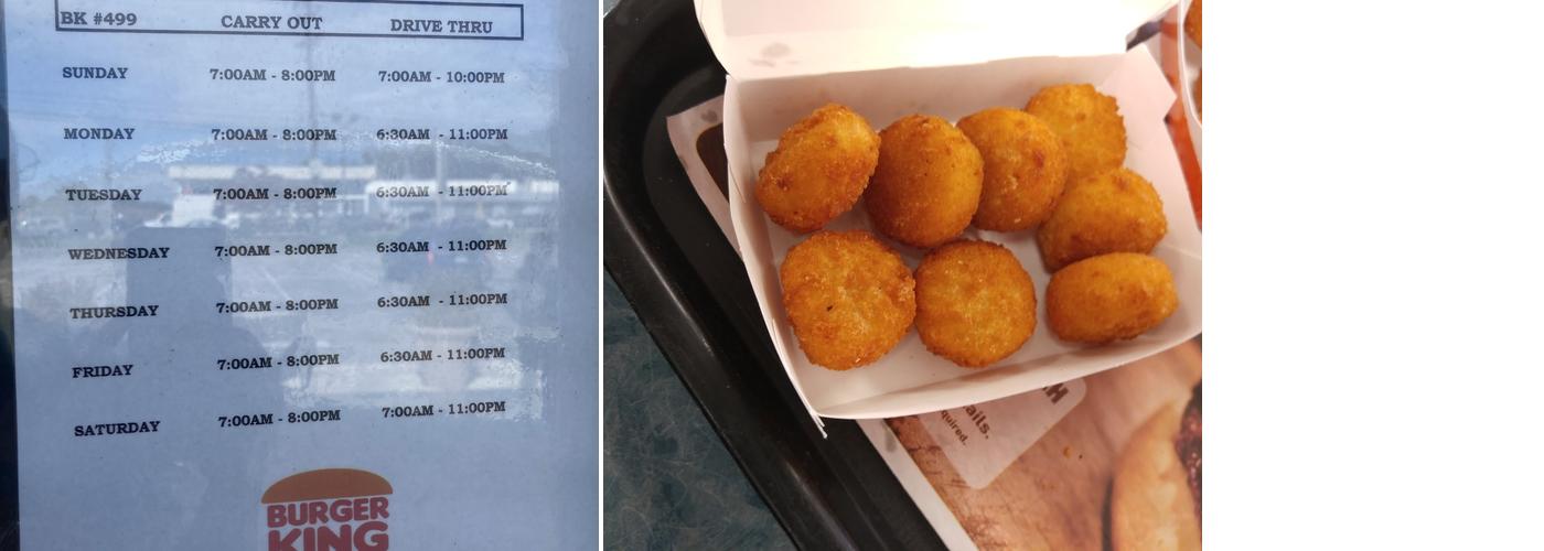 Burger King Menu