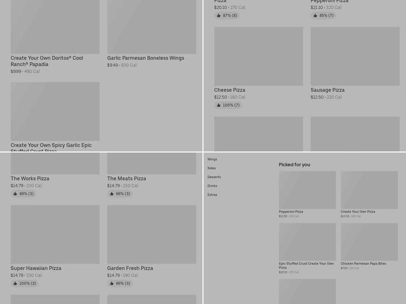 Papa Johns Pizza Menu