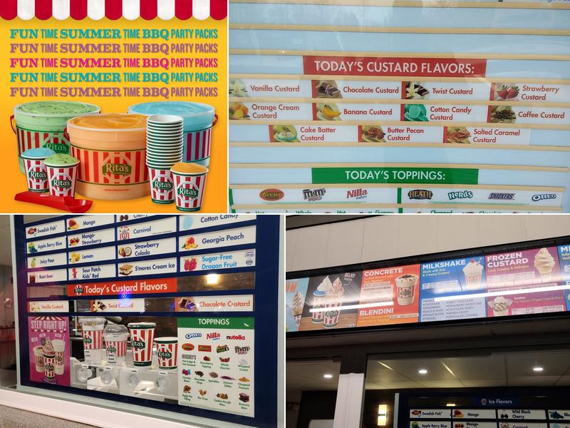Rita's Italian Ice & Frozen Custard Menu