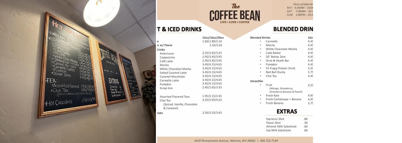 The Coffee Bean Menu