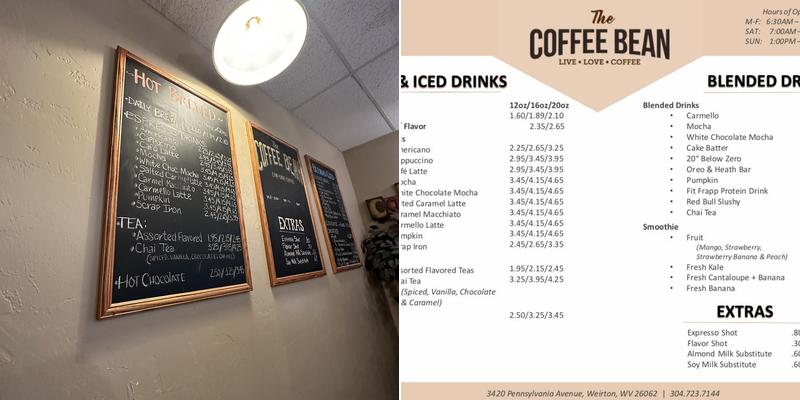The Coffee Bean Menu