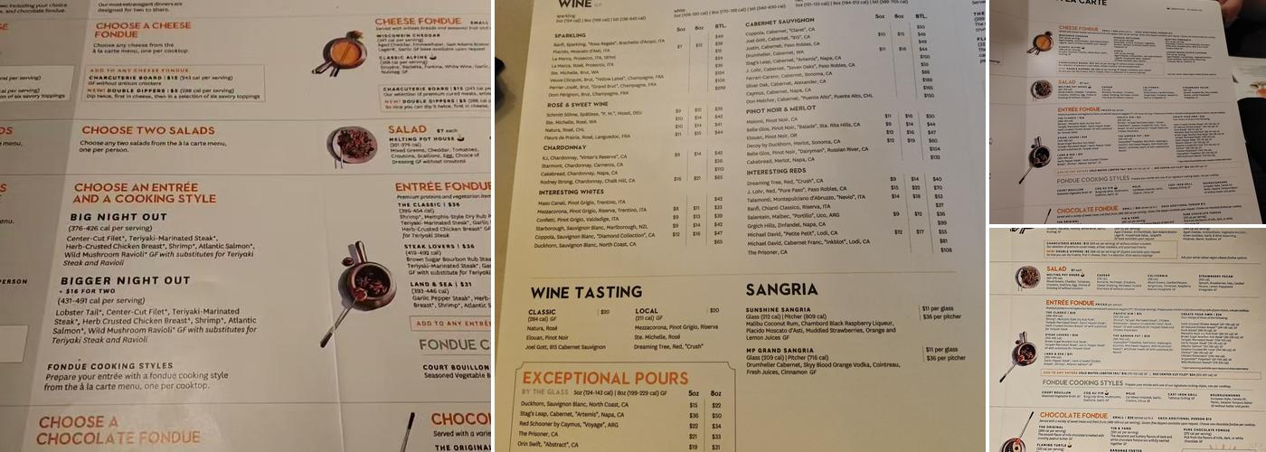 Melting Pot Menu