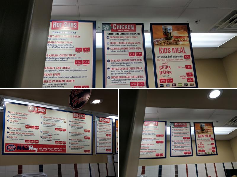 Jersey Mike's Subs Menu