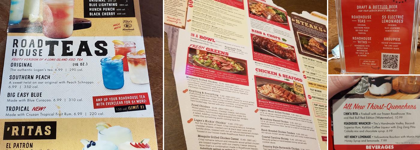 Logan's Roadhouse Menu
