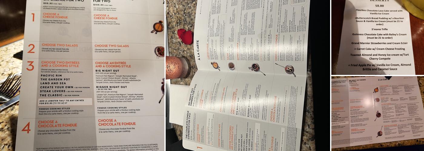 The Melting Pot of Bethlehem Menu