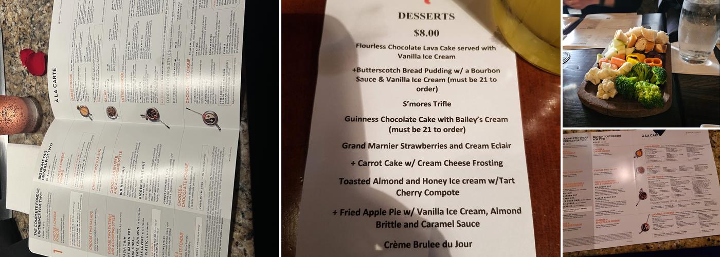 The Melting Pot of Bethlehem Menu