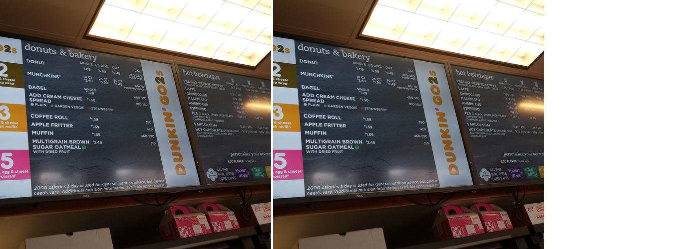 Dunkin' Menu