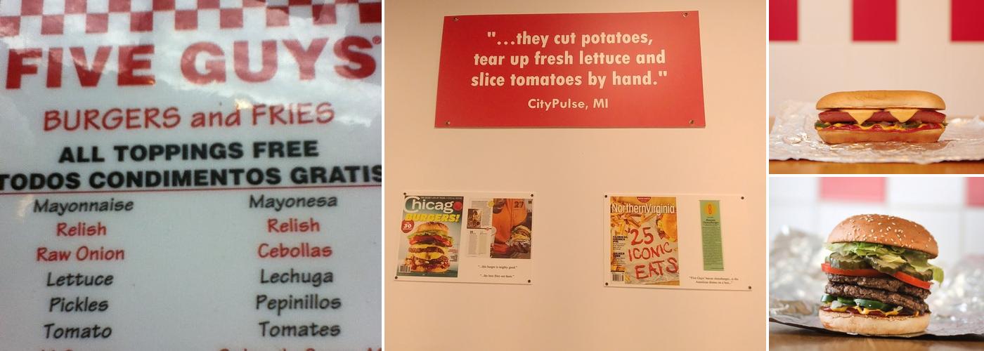 Five Guys Menu