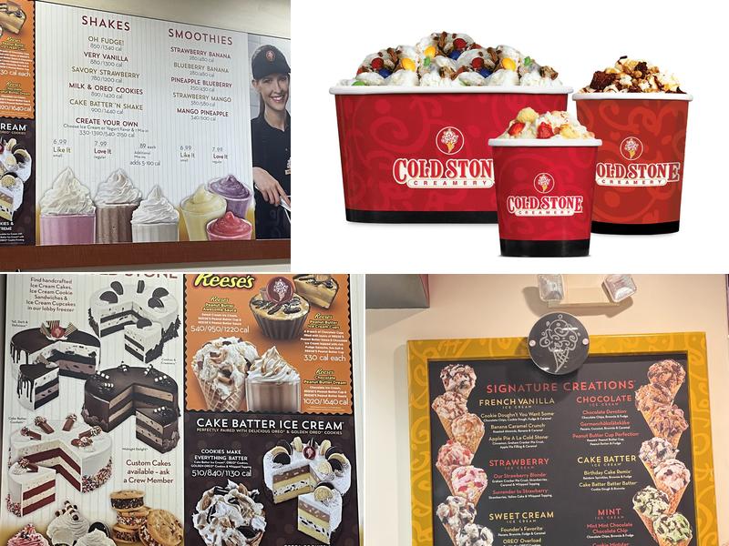 Cold Stone Creamery Menu