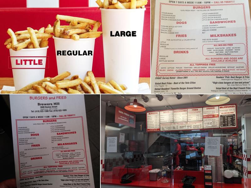 Five Guys Menu