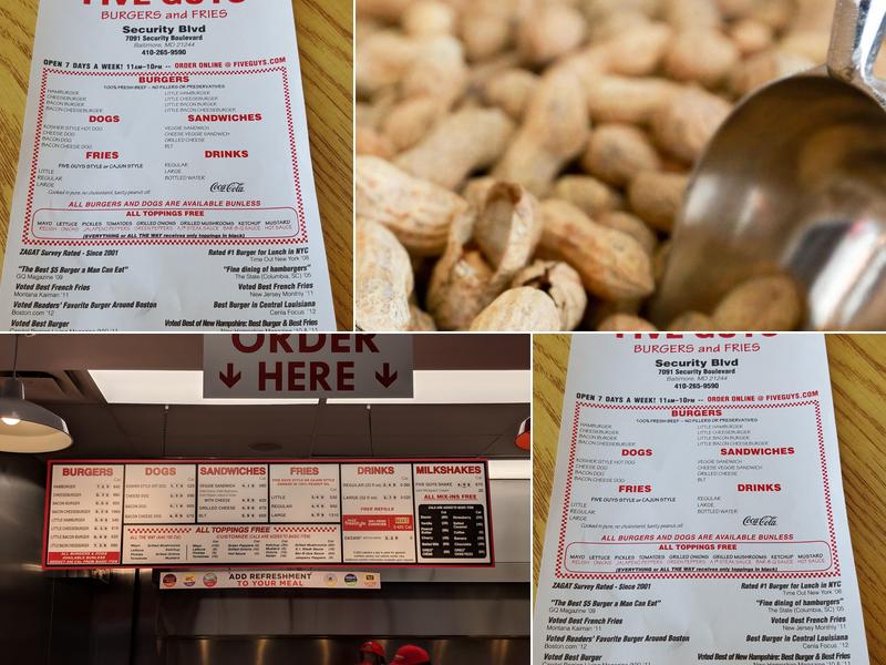 Five Guys Menu
