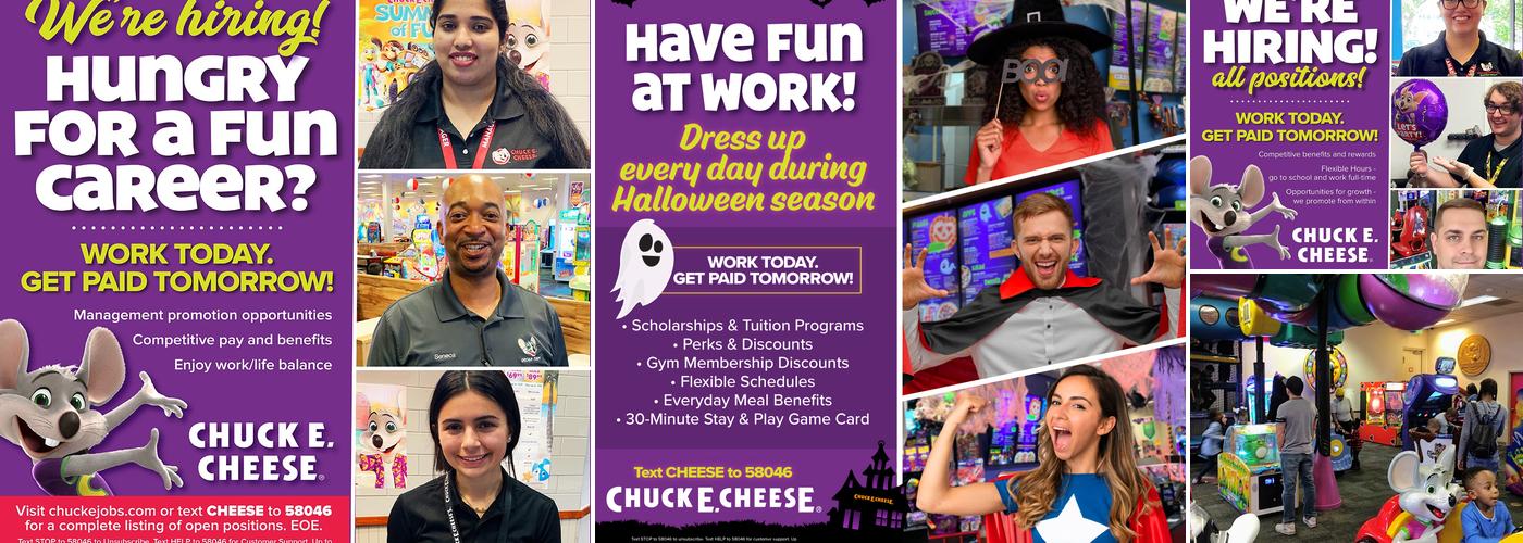 Chuck E. Cheese Menu