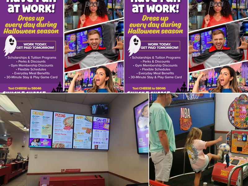 Chuck E. Cheese Menu