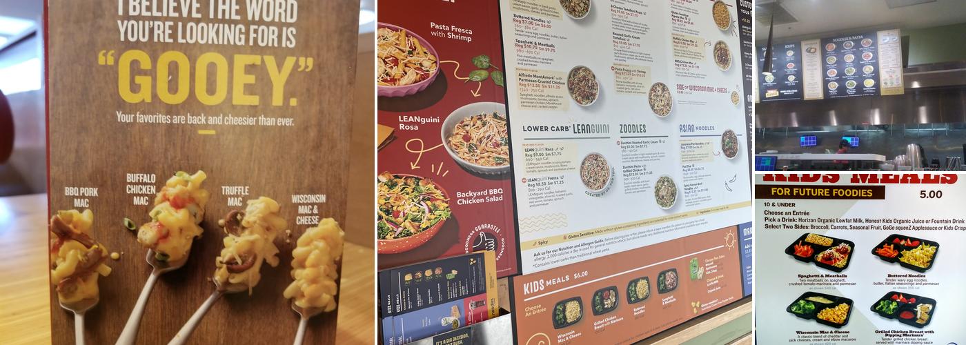 Noodles and Company Menu