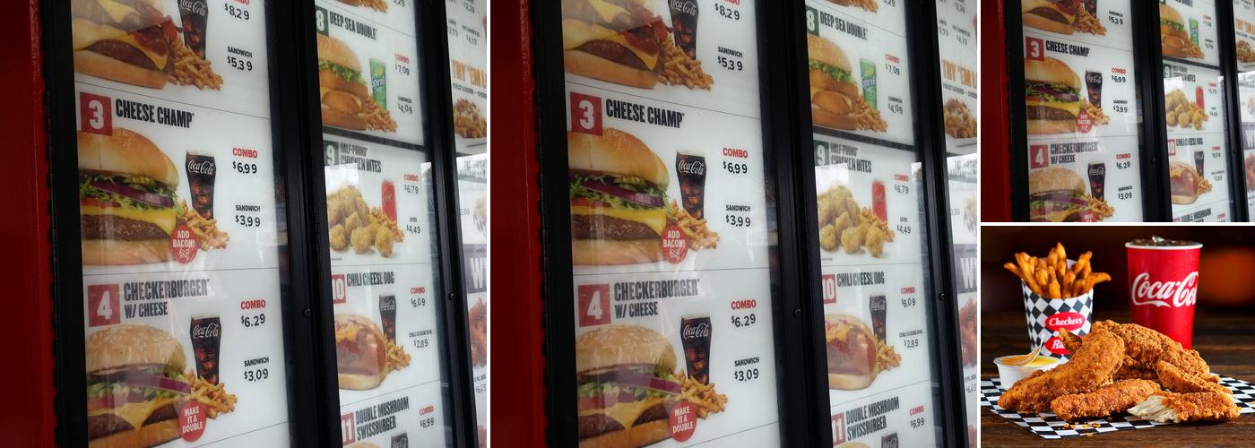 Checkers Menu