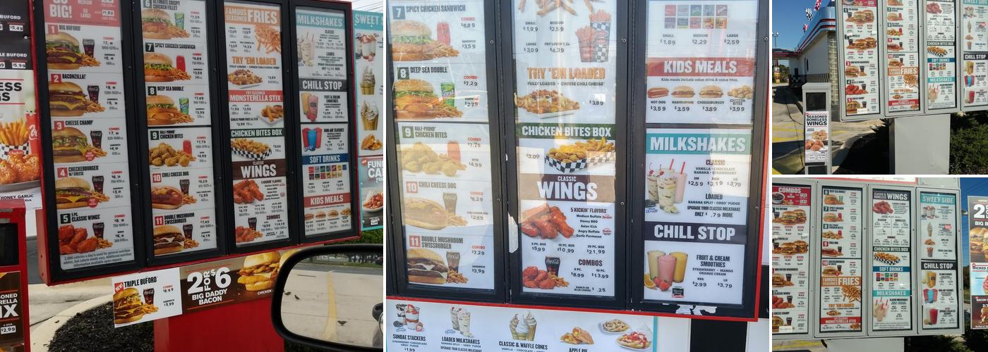 Checkers Menu