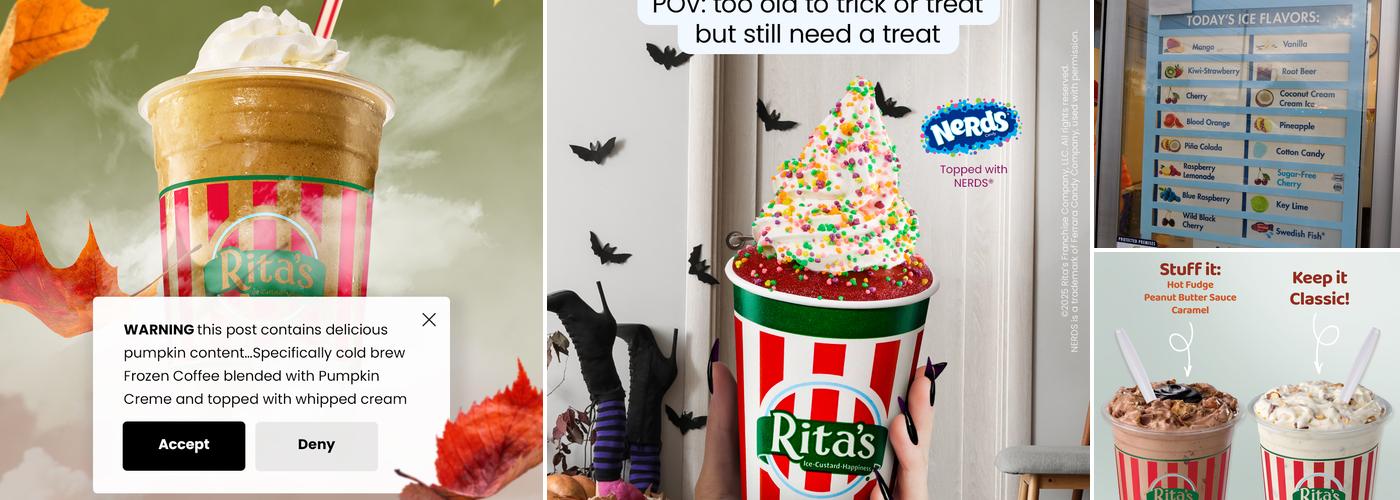 Rita's Italian Ice & Frozen Custard Menu