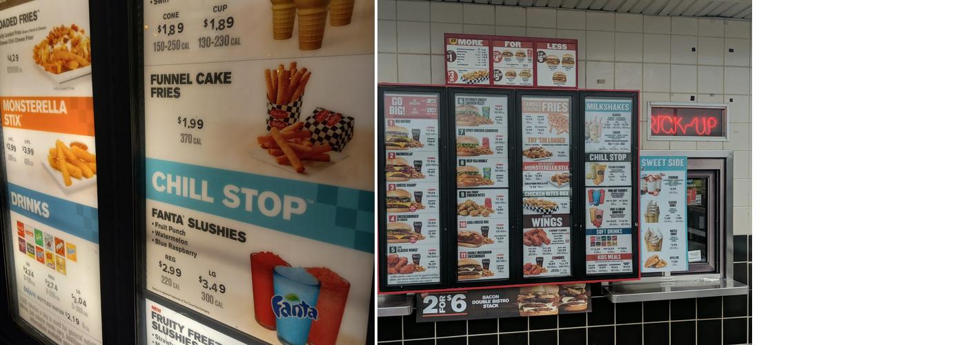 Checkers Menu