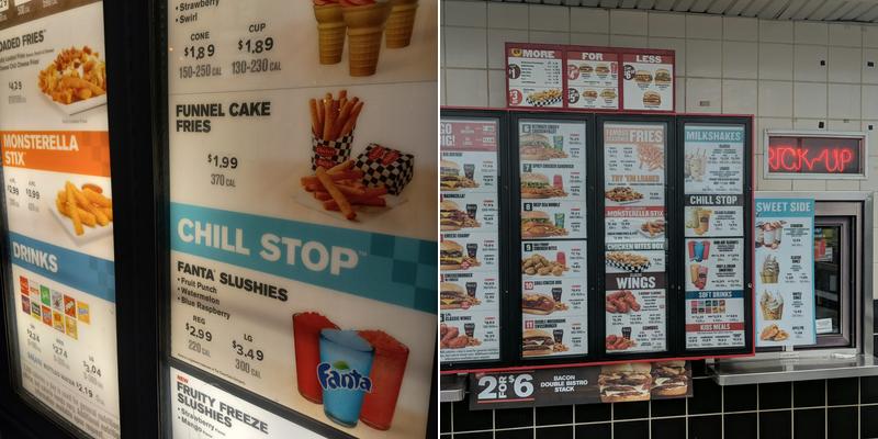 Checkers Menu