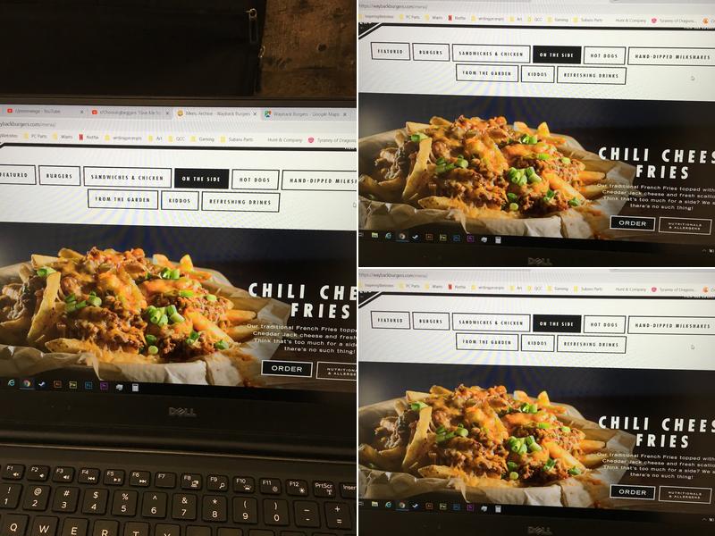 Wayback Burgers Menu