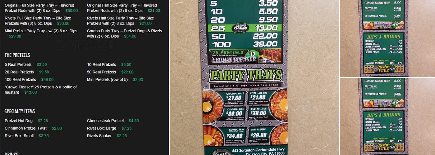 Philly Pretzel Factory Menu