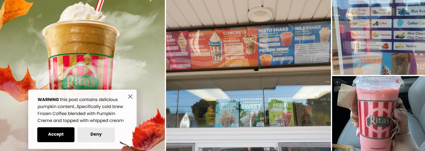 Rita's Italian Ice & Frozen Custard Menu