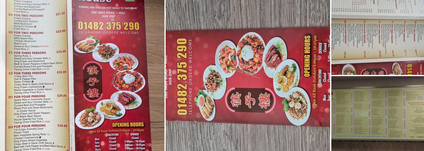 Chopstick House Menu