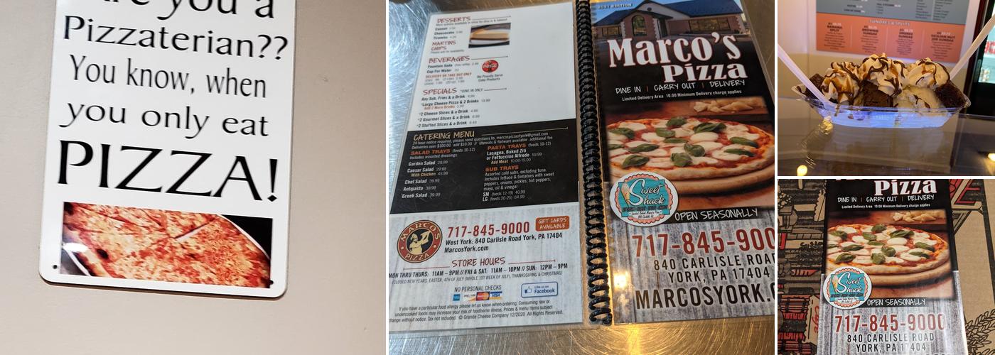 Marco's Pizza & Sweet Shack Menu