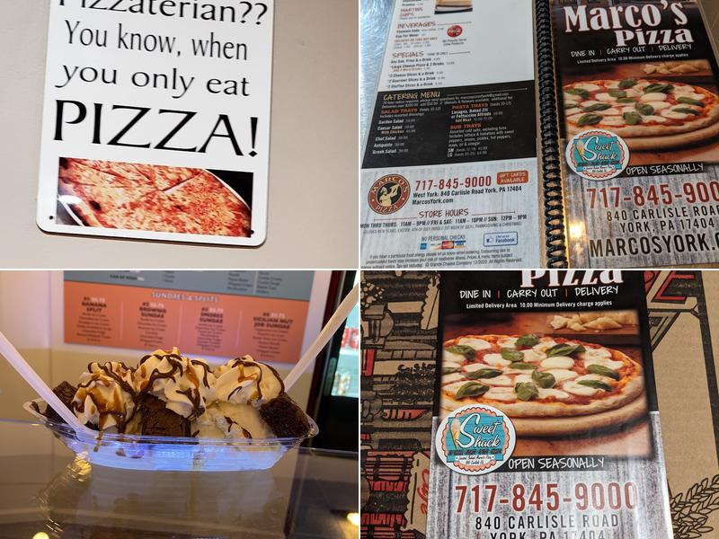 Marco's Pizza & Sweet Shack Menu