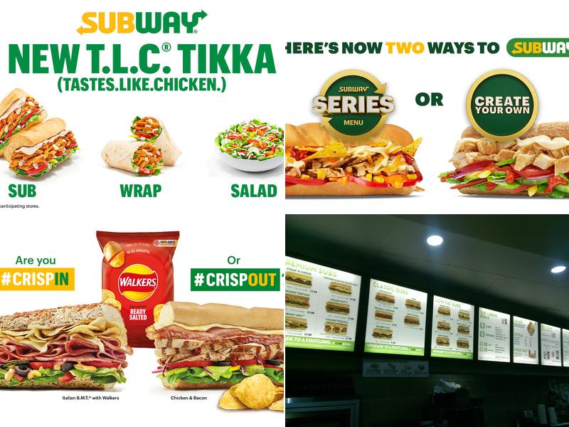 Subway Menu