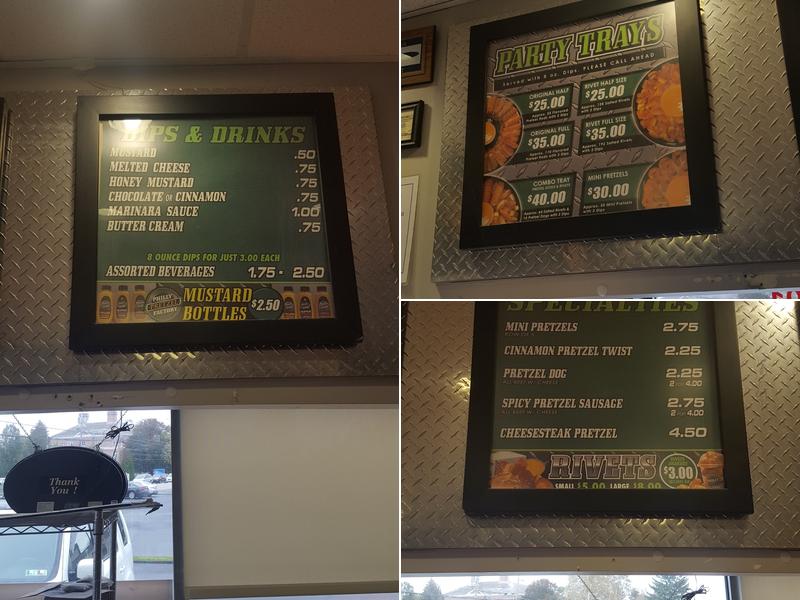 Philly Pretzel Factory Menu