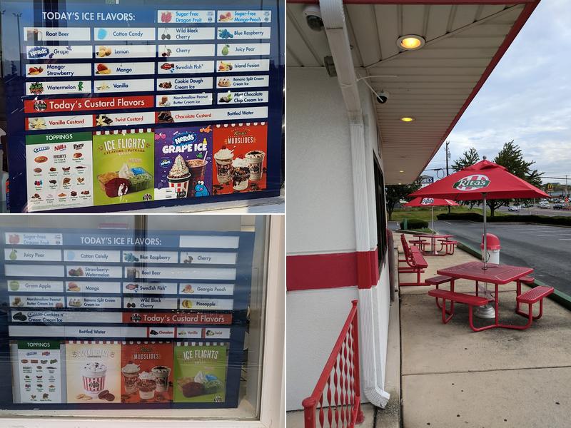 Rita's Italian Ice & Frozen Custard Menu