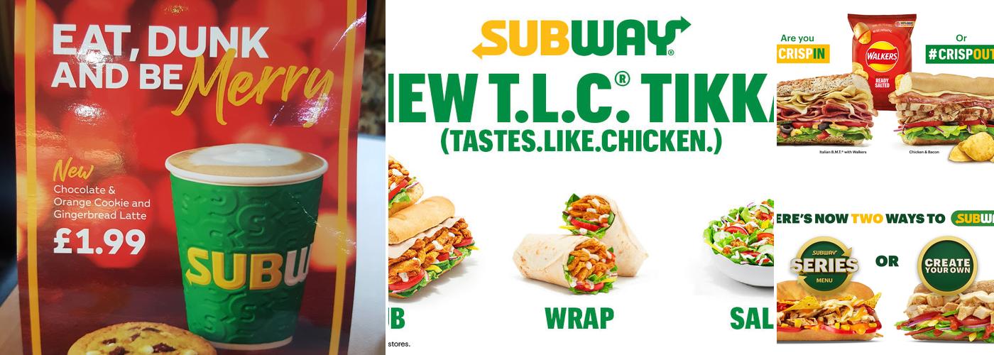 Subway Menu