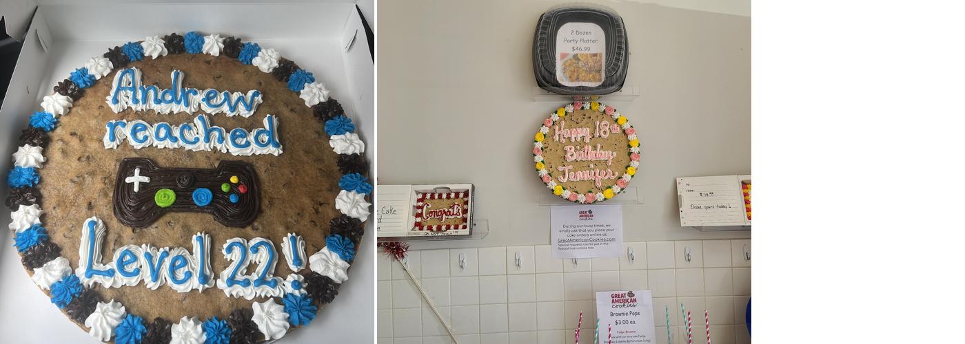 Great American Cookies Menu