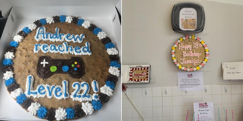 Great American Cookies Menu